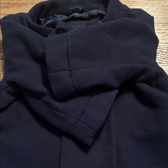 GAP Kids Navy Pea Coat with a Cute Bow - Picture 5 of 9
